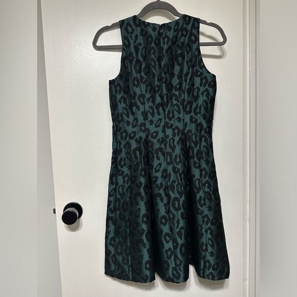 Loft Animal Print Sleeveless Dress size Womens 0 Work Formal Dress Blue & Black - Picture 5 of 5